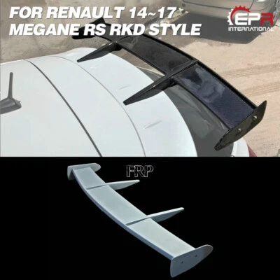 Спойлер на крышу крыло для Renault 14~17 Megane RS стиль RKD FRP неокрашенный  - Изображение 1 из 4