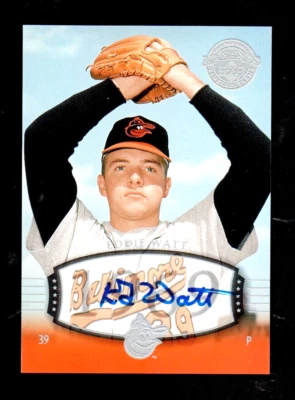2004 UD Legends Timeless Team Autograph EDDIE WATT Baltimore Orioles 1970 - Image 1 of 2