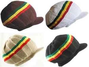 1 Jamaica Marley Reggae Rasta Nattydread Irie Dread Lock Gorra Sombrero 100% Algodón - Imagen 1 de 3