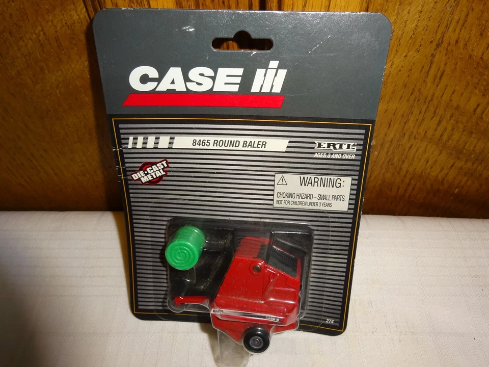 ERTL CASE IH EMPACADORA REDONDA 1995 METAL FUNDIDO A PRESIÓN #274 NUEVO Foto 1 de 1