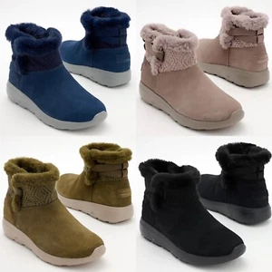 Skechers On-the-Go City Water Repellent Suede Boots CHOOSE SIZE/COLOR - Picture 1 of 11