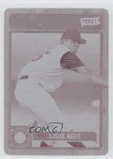 2011 Playoff Contenders Printing Plate Magenta 1/1 Chris Reed #45 0b2