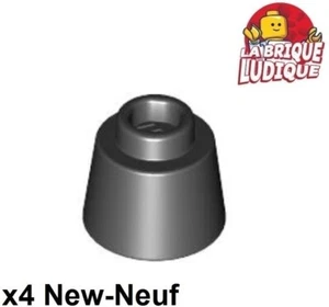 Lego 4x Cone inverted 1 1/6x1 1/6x2/3 (Fez) noir/black 85975 NEUF - Picture 1 of 1