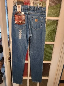 1 CARHARTT MEN'S JEANS RELAXED FIT TAPERED LEG NWT 32×38 - Picture 1 of 5