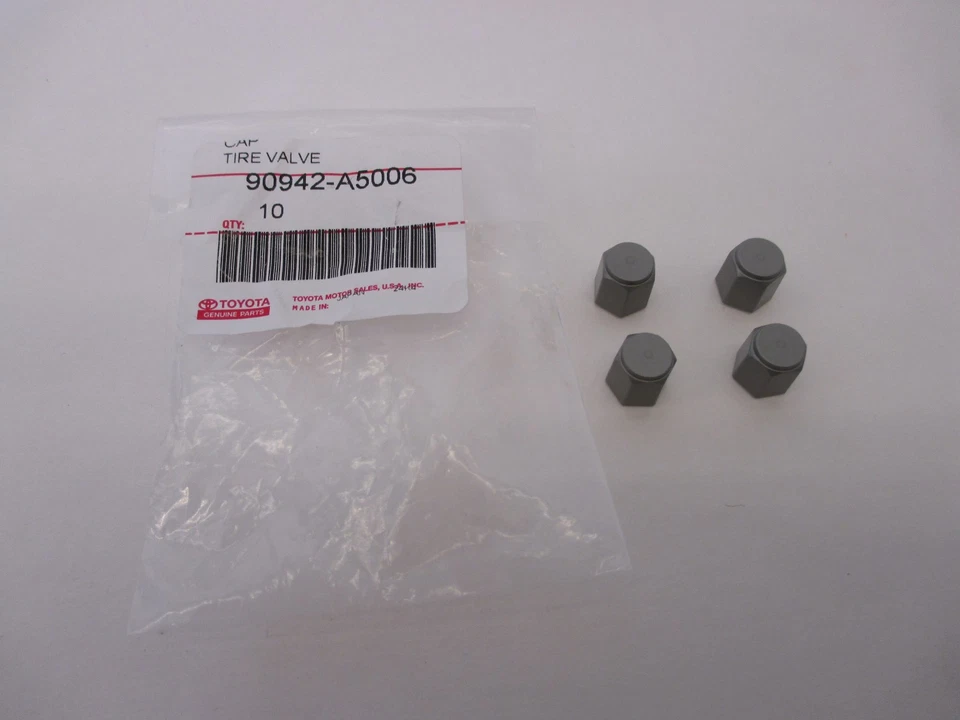 JUEGO DE TAPA DE VÁSTAGO DE VÁLVULA DE NEUMÁTICO DE FÁBRICA OEM LEXUS 90942-A5006 Foto 1 de 1