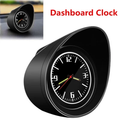 Durable Black Car Truck Luminous Backlight Interior Dashboard Clock Glass Mirror — 第 1/4 张图片