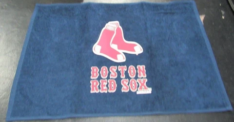 MLB Boston Red Sox Sports Fan Towel Navy 2 Socks w/ Name 15" by 25" by WinCraft Cover
