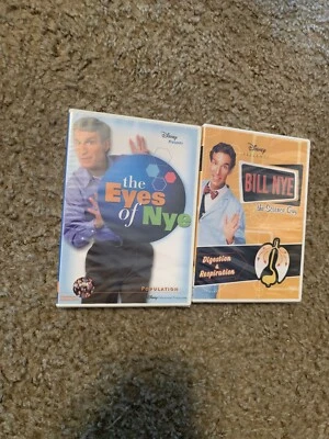 The Eyes Of Nye Population DVD & Bill Nye Digestion & Respiration DVD Lot of 2 Foto 1 de 4