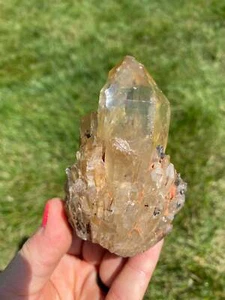 Roher Kundalini Citrin (natürlich) Kristall Cluster, natürlicher Citrin aus dem Kongo - Bild 1 von 10