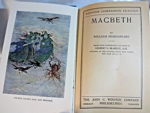 Macbeth by Shakespeare 1925 The Companion Classics Blue Book 7 X 4" - Imagen 1 de 13