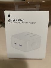 Dual USB-C Port 35W Compact Power Adapter Apple 🍎 Fast Charger