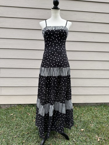 Maxi abito donna Kate Spade New York con spalline a spaghetti taglia 0 (B3)