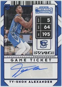 TY-SHON ALEXANDER 2020 Contenders Selecciones del draft Juego Boleto Variación Púrpura/99 - Imagen 1 de 2