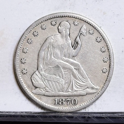 1870-S Liberty Seated Half Dollar - XF Details (#43604) Cover