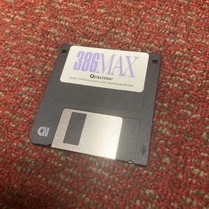 386MAX by Qualitas ~ 3.5 disk Vintage Software - Picture 1 of 1