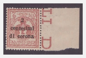 Trento Y Trieste 1919 - Cent. 2 Nuevo ** MNH - Sobrestampa Capovolta - Picture 1 of 1