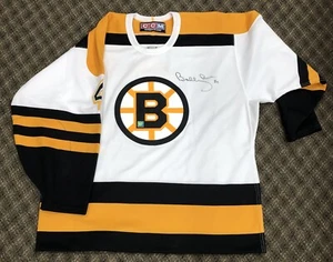 Vintage CCM NHL Boston Bruins Bobby Orr Hockey Jersey Signed AUTOGRAPH COA sz50 - Picture 1 of 7