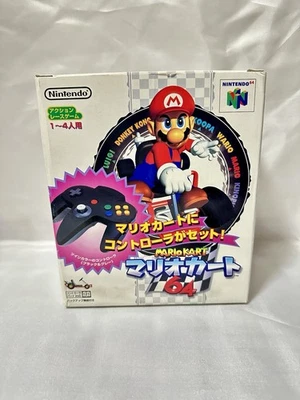 Nintendo 64 Mario Kart 64 Controller Set Black Edition Boxed Tested - Image 1 of 4