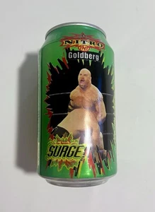 RARE Surge WCW Wrestling Nitro Bill Goldberg Empty Can WWE - Picture 1 of 2