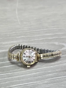 Vintage Omega Ladymatic Uhr 14K GF B&A Swiss Made Kalender läuft - Bild 1 von 6