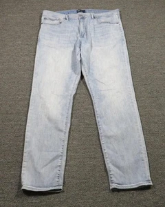 GAP Jeans Mens 40x32 Light Wash Slim Soft Wear Stretch Denim Blue 5 Pocket - Picture 1 of 12