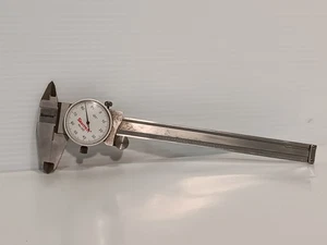 Starrett 1202-6 Dial Caliper, 6" Stainless Hardened, 0 to 6 in, .001" Graduation - Picture 1 of 5