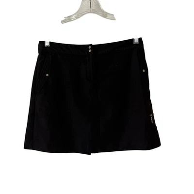 Pantalón corto clásico de golf IZOD, negro. Talla 2 Foto 1 de 4