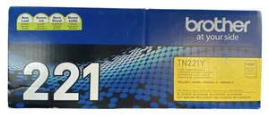 Oryginalny kaseta z żółtym tonerem Brother TN221Y OEM nowy zapieczętowany - Zdjęcie 1 z 6