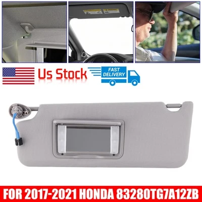 GENUINE FIT HONDA SUN VISOR SHADE DRIVER LEFT GRAY (2017-21) OEM 83280TG7A12ZB - Foto 1 de 4