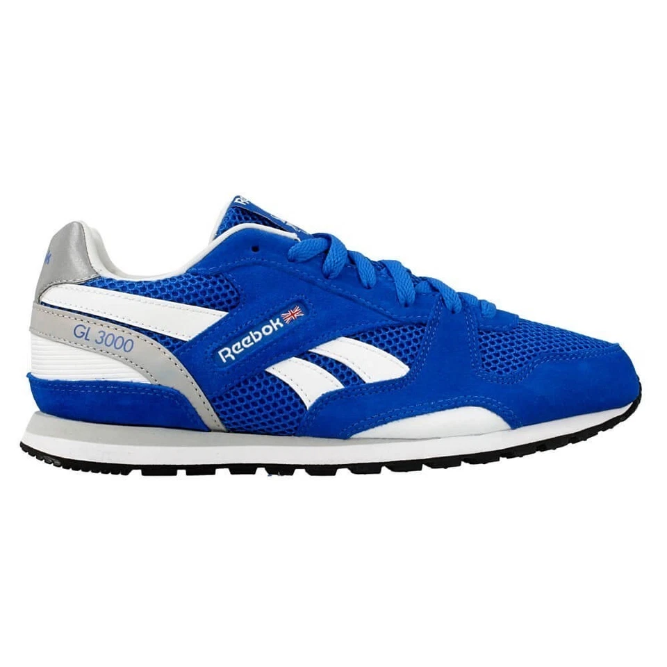 Zapatos Universal Niños Reebok GL 3000 V69797 Azul-Blanco-Plateado Foto 1 de 4