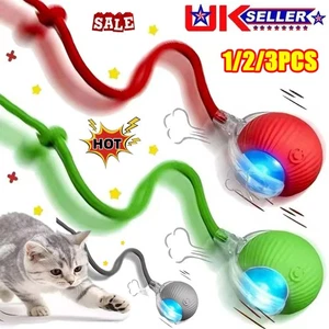 Automatic Rolling Ball Smart Pet Toy Electric Self-Moving Cat Dog Kitten Game - Picture 1 of 27