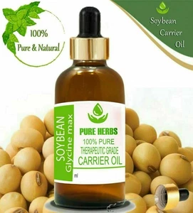 Pure Herbs Soybean 100% Pure & Natural Glycine max Carrier Oil qy816 - Picture 1 of 14