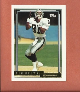 1992 TOPPS TIM BROWN GOLD INSERT CARD #612 LOS ANGELES RAIDERS - Picture 1 of 1