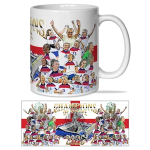 England Womens Champions Of Europe 2025 Mug Cup Great Lionesses Fans Gift - Picture 1 of 1