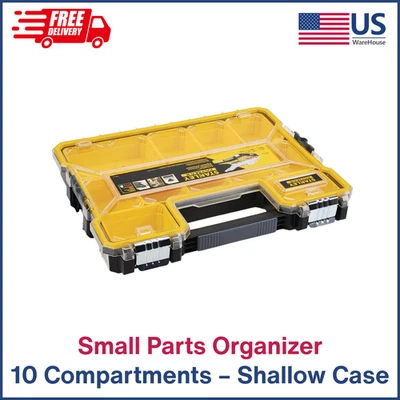 Неглубокий органайзер для мелких деталей 10 отсеков коробка для хранения чехол - Изображение 1 из 4