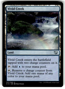 Magic: The Gathering Land Vivid Creek Uncommon Regular MTG - Picture 1 of 2
