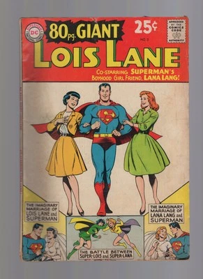 80 Page Giant #3 - Lois Lane & Superman - DC Comics 1964 - Lower Grade - Image 1 of 2