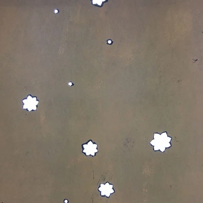 Antique Japanese Katagami Paper Kimono Stencil Katazome Leaf Design C643 - Image 1 of 4