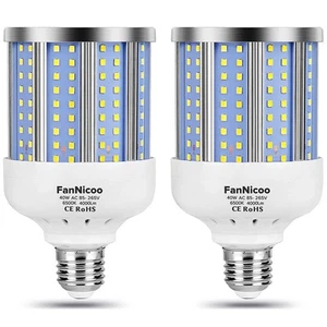 2 Pack 280W Equivalent LED Corn Light Bulb, 4000 Lumen 6500K Cool White Dayli... - Picture 1 of 7