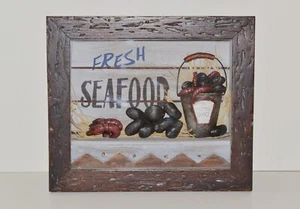 Imagen Nostálgica Bidimensional Collage Restaurante De Mariscos B 34 Cm - Imagen 1 de 3