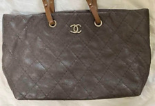 Auth Chanel Matelasse Wild Stitch On the Road Shoulder Tote Bag Aged Calfskin
