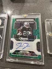 2021 Panini Prizm Sensational Signatures Green Scope Josh Jacobs Auto /75