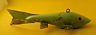 Rare Antique Hand Carved Painted Wood Metal Fishing Lure Lead Folk Art