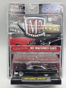 M2 Machines Auto-Thentic #09-04 1959 Cadillac Series 62 in Black w/RR - Picture 1 of 5