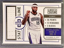 2013-14 Panini Innovation Stat Line Jerseys /299 DeMarcus Cousins #21