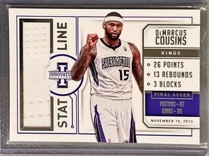 2013-14 Panini Innovation Stat Line Jerseys /299 DeMarcus Cousins #21