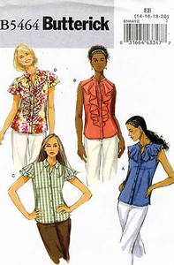 Butterick Misses Bluse Muster B5464 Größe 14-20 UNGESCHNITTEN - Bild 1 von 2