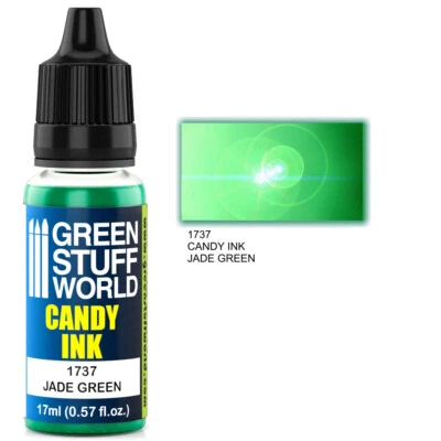 GREEN STUFF WORLD Encre Candy JADE GREEN - Pinceau Aerographe Ink Acrylique Peinture