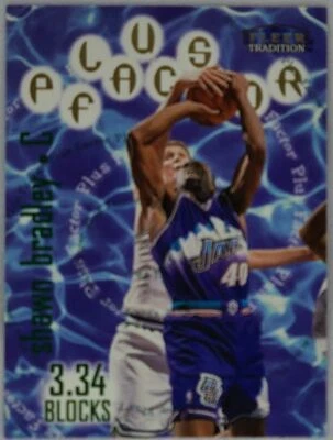 1998-99 Fleer Traditions Plus Factor #138 Shawn Bradley Dallas Mavericks - Image 1 of 4