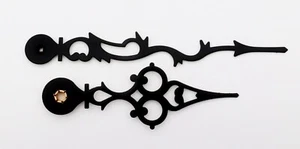 Kienininger Grandfather Clock Hands 4 3/4 Inch Black Serpentine Mechanical Movt - Picture 1 of 1